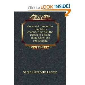   along which the constrained Sarah Elizabeth Cronin  Books