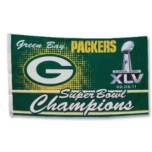   : NFL Green Bay Packers Super Bowl Champ 3 by 5 Flag: Everything Else
