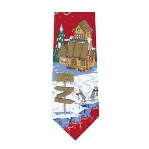  North Pole Christmas Ties / Red / Zipper: Kitchen & Dining