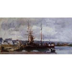     Albert Lebourg   24 x 12 inches   The Port of Rouen, Grey Weather