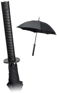 Kikkerland Japanese Samurai Ninja Katana Umbrella Black  