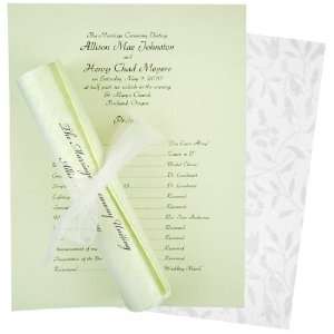  Layered Wedding Scroll Kit White Sukashi Menta (25 Pack 