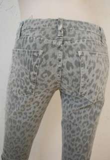   Current/Elliott The Grey Leopard Stiletto skinny legging jeans  