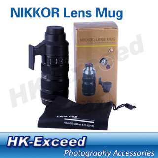 Nikon Lens AF S 70 200mm 2.8G Thermos Lens Coffee Cup Mug 1:1 with a 