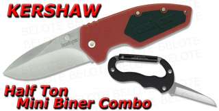 Kershaw Half Ton Mini Biner Knife COMBO 14451002 *NEW*  