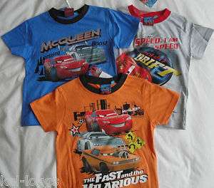 Disney Cars T shirt Top 3 4 6 8 Years NEW  