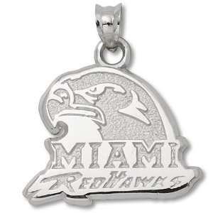  Sterling Silver Miami University Hawkhead 5/8in Jewelry
