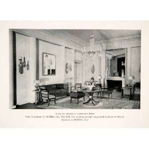  1939 Print Regency Miniature Model Interior Design 