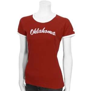   Sooners Crimson Ladies Starting Line up T shirt: Sports & Outdoors