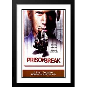  Prison Break (TV) 32x45 Framed and Double Matted TV Poster 