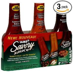 Iams Savory Sauce 3 Flavor Variety Pack Grocery & Gourmet Food