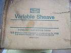 WOODS VARIABLE SPEED SHEAVE MODEL MS 72 BORE 3/4 