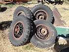   lockring wire wheels,tires,4 front hubs,believe 1933 34 Dodge 1 ton