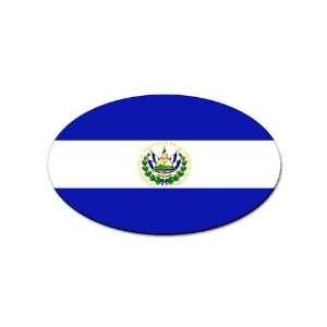  El Salvador Flag oval sticker: Everything Else