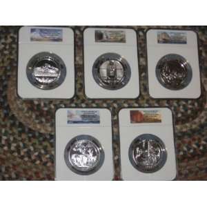   AMERICA THE BEAUTIFUL ATB 5 oz SET NGC Gem Uncirculated Early Release