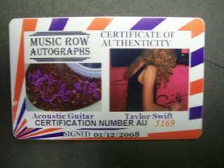 TAYLOR SWIFT Signed Autograph Guitar Laser Engraved One of a Kind COA 