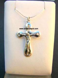 925 Silver Jesus Cross Pendant Holyland Christianity  