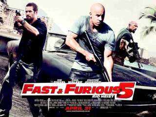 Fast Five 27 x 40 Movie Poster, Vin Diesel, UKB  