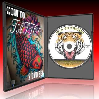 DVD SET LEARN HOW TO TATTOO STEP BY STEP DVD GUIDE, EASY TO FOLLOW 