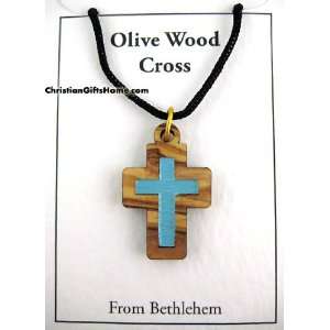  Olive Wood Cross Necklace From Holy Land: Everything Else