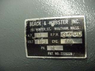 Black & Webster Tap & Tool Drill Grinder Sharpener Grinding Sharpening 