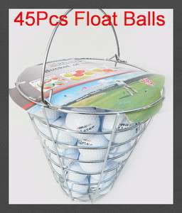 45pcs A99 golf floater ball floating water range white with bucket 