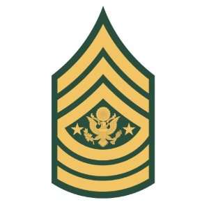  U.S. Army sergeant major of the army rank insignia sticker 