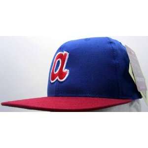 Atlanta Braves Vintage Retro Snapback Cap: Sports 