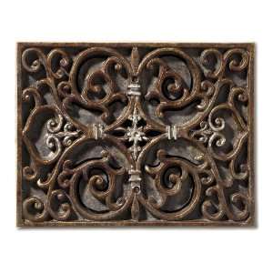   Renaissance Crackle Traditional Recessed Chime with Carved Scroll Desi