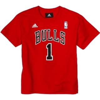 NBA Chicago Bulls Derrick Rose Short Sleeve Name & Number Tee 