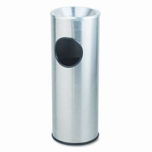   Waste Receptacle, Round, 3.5 gal, Satin Stainless Arts, Crafts