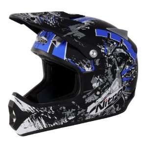  Nitro Extreme MX Black/Blue Motocross Helmet   Size 