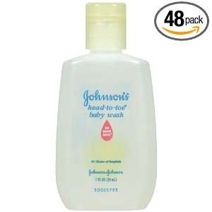  Johnsons Baby Wash, Head to Toe, 1 Ounce Bottles (Pack of 