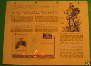 Viking Missions To Mars   15 cent 1978 First Day Cover!  