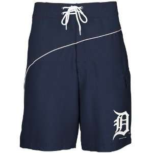  Detroit Tigers Navy Blue Youth Saddle Board Shorts: Sports 