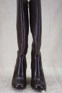 Tory Burch Dabney Daphney Embossed Leather wedge Knee Boots 11 New 