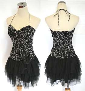 NWT HAILEY LOGAN $110 Black Juniors Prom Dress 3  