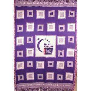  American Cancer Society Relay For Life Throw Blanket: Home 
