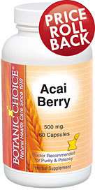 ACAI Berry Extract 5:1  1000mg/Day Detox, Weight Loss  