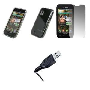   Screen Protector + USB Data Cable for Samsung Galaxy S Mesmerize i500