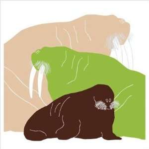  Animal   Walrus Stretched Wall Art Size: 12 x 12, Color 