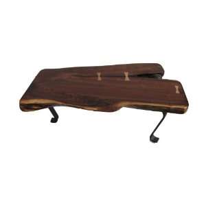   Edge Slab Black Walnut Wood Coffee Table / Bench