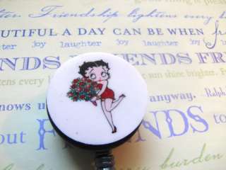 ACCESSORIZE your outfit with Betty Boop holding red roses 