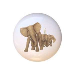  Baby Elephant Walk Elephants Drawer Pull Knob: Home 
