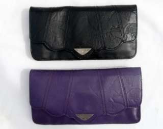   Leather Ladies Surf Wallet Black or Purple Purse Bag NEW  