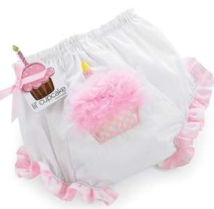 NWT Mud Pie Pink Cupcake Bloomers Birthday 12 18 Months  