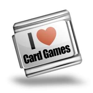 : Italian Charms Original I Love Card Games Bracelet Link: Italian 