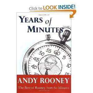   Minutes The Best of Rooney From 60 Minutes [Hardcover] ANDY ROONEY