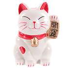 Maneki Neko Waving Cat figurine Money Box Red Spots piggy bank savings 