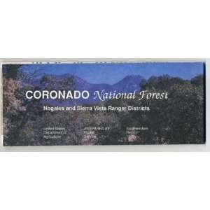  Coronado National Forest Map Nogales Sierra Vista 1989 